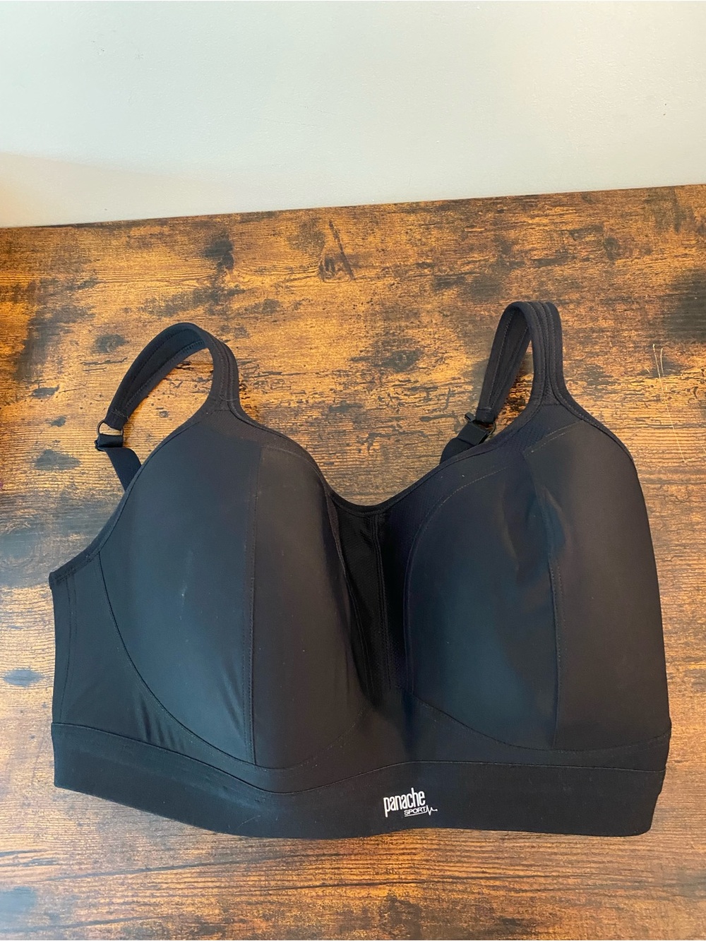 Panache Black Wireless High-Support Bra with Molded Cups